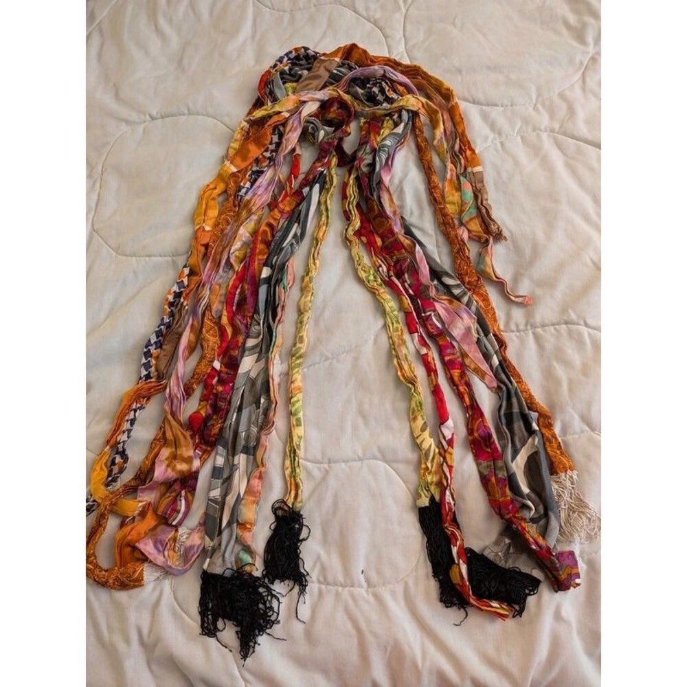 Collection of 10 vintage scarves